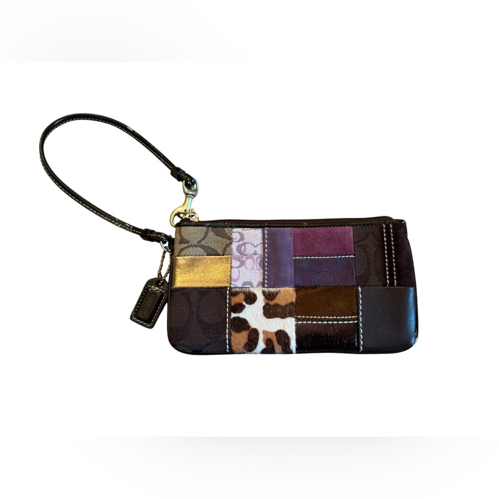 Coach Multicolor Patchwork Wristlet